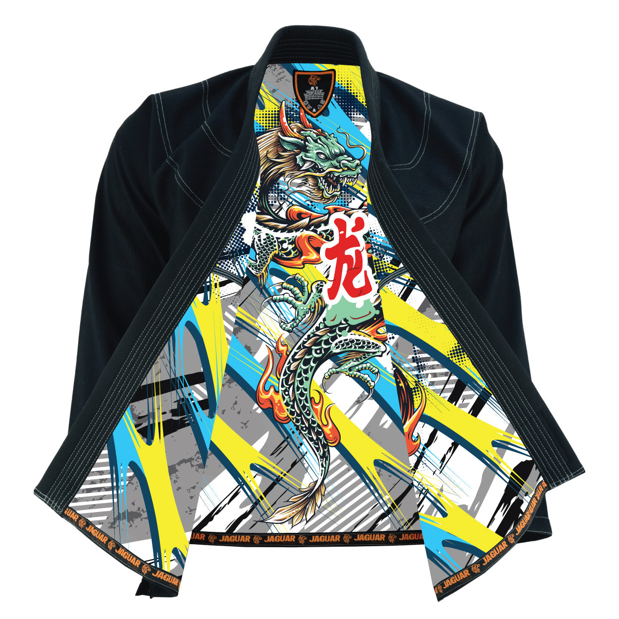 Jaguar Pro Gear â?? Battlefield Dragon Inner Sublimated - Pro Brazilian Jiu Jitsu BJJ Kimono Gi Uniform Unisex Pure Cotton