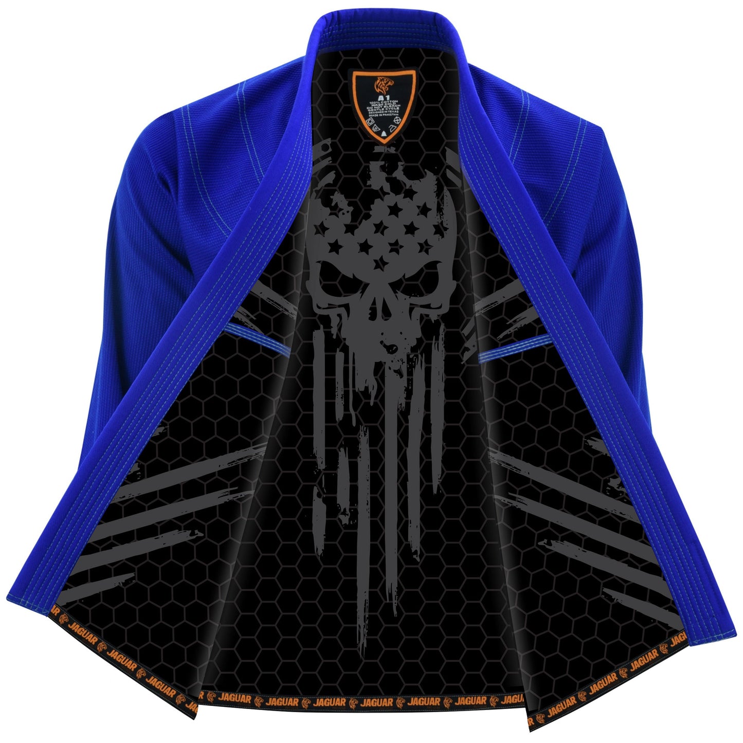 Jaguar Pro Gear â?? Elvira Skull Inner Sublimated - Pro Brazilian Jiu Jitsu BJJ Kimono Gi Uniform Unisex Pure Cotton