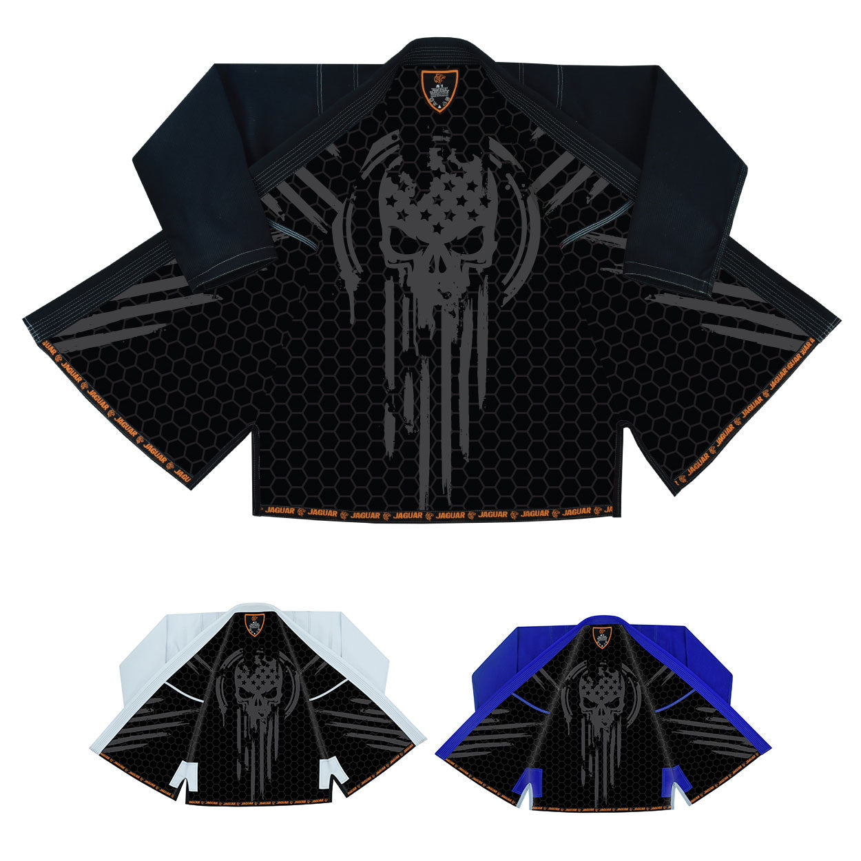 Jaguar Pro Gear â?? Elvira Skull Inner Sublimated - Pro Brazilian Jiu Jitsu BJJ Kimono Gi Uniform Unisex Pure Cotton