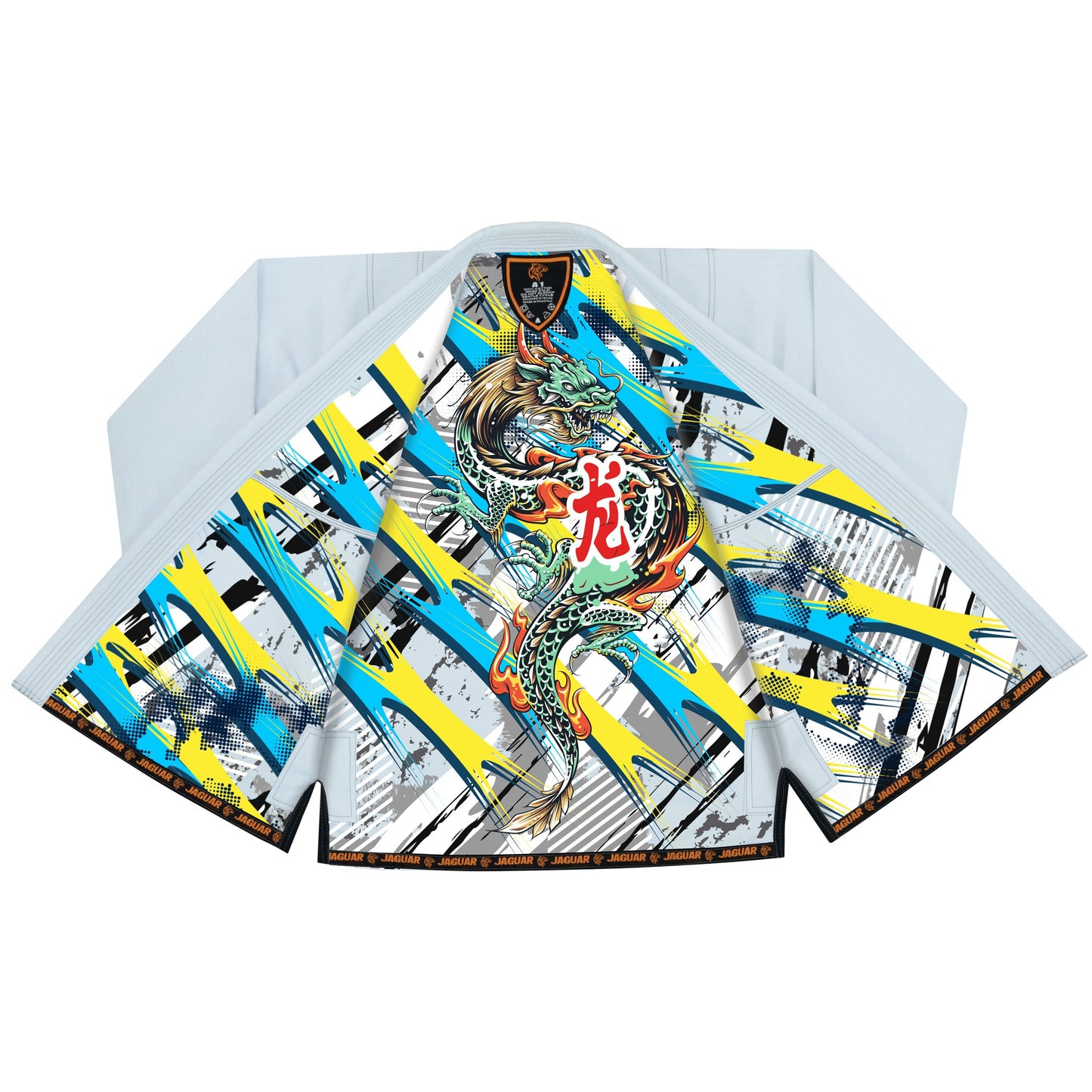 Jaguar Pro Gear â?? Battlefield Dragon Inner Sublimated - Pro Brazilian Jiu Jitsu BJJ Kimono Gi Uniform Unisex Pure Cotton