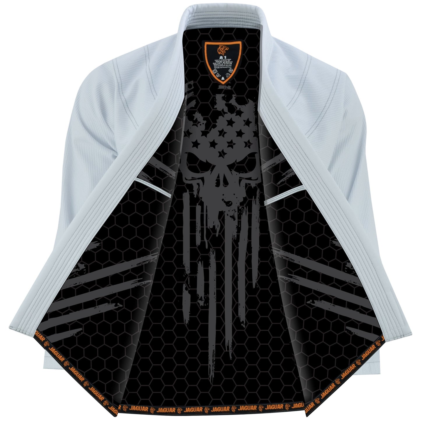 Jaguar Pro Gear â?? Elvira Skull Inner Sublimated - Pro Brazilian Jiu Jitsu BJJ Kimono Gi Uniform Unisex Pure Cotton