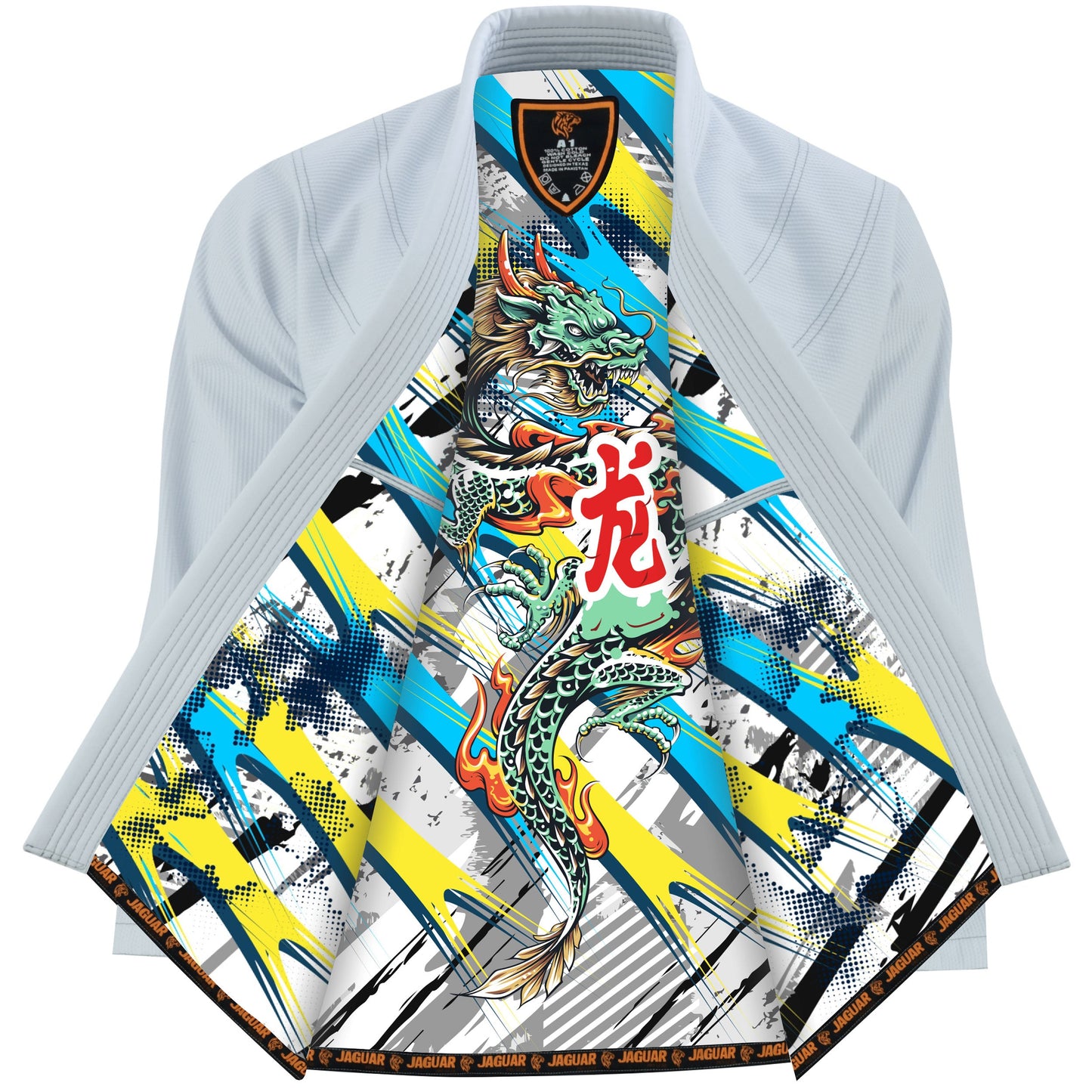 Jaguar Pro Gear â?? Battlefield Dragon Inner Sublimated - Pro Brazilian Jiu Jitsu BJJ Kimono Gi Uniform Unisex Pure Cotton