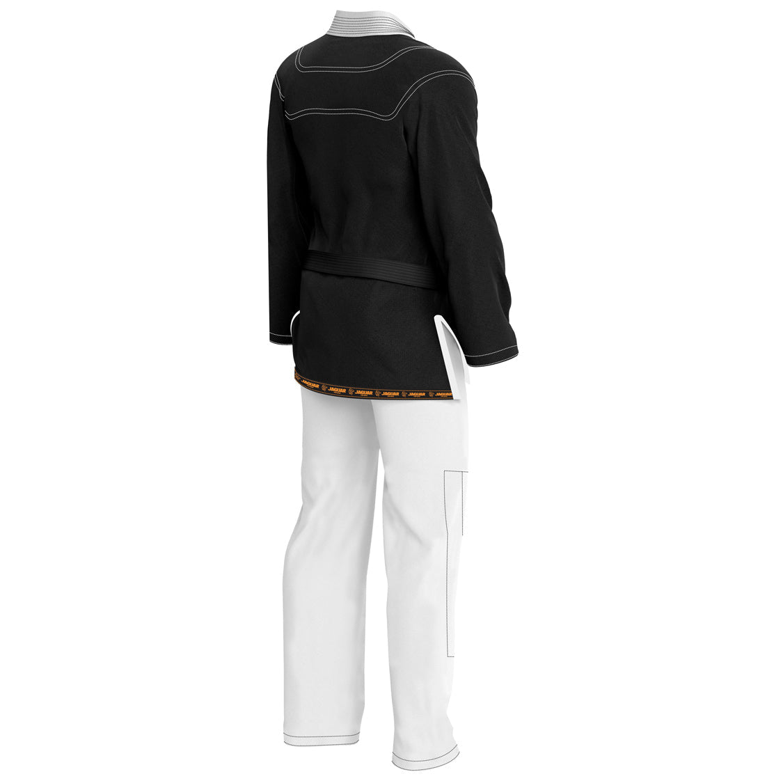 Black shirt white trouser