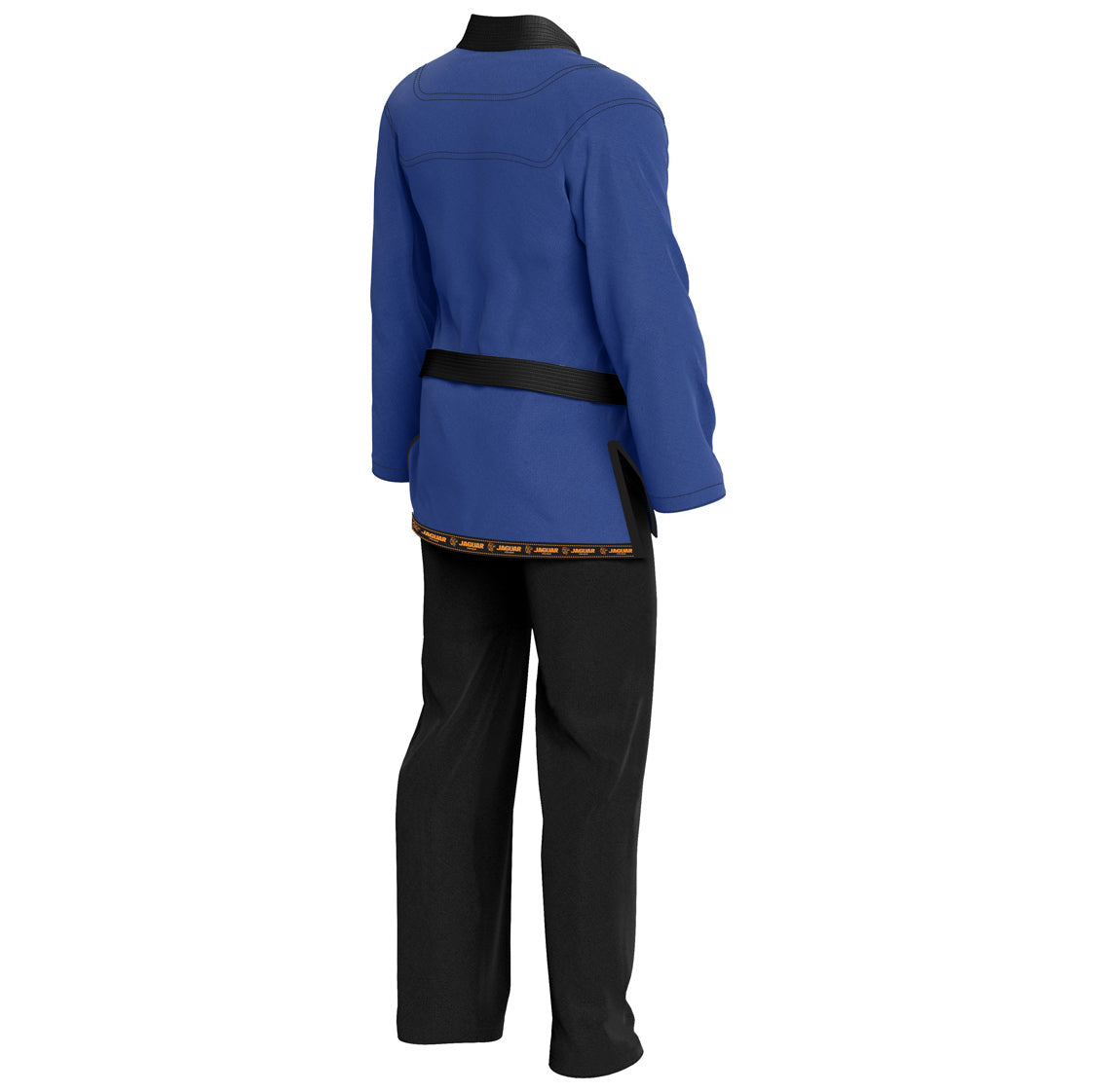 Blue shirt black trouser