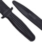 JAGUAR PRO GEAR - Flexible Hard Plastic Rubber Knife - Training Dummy Knife For Self Defence Training (Straight Black)
