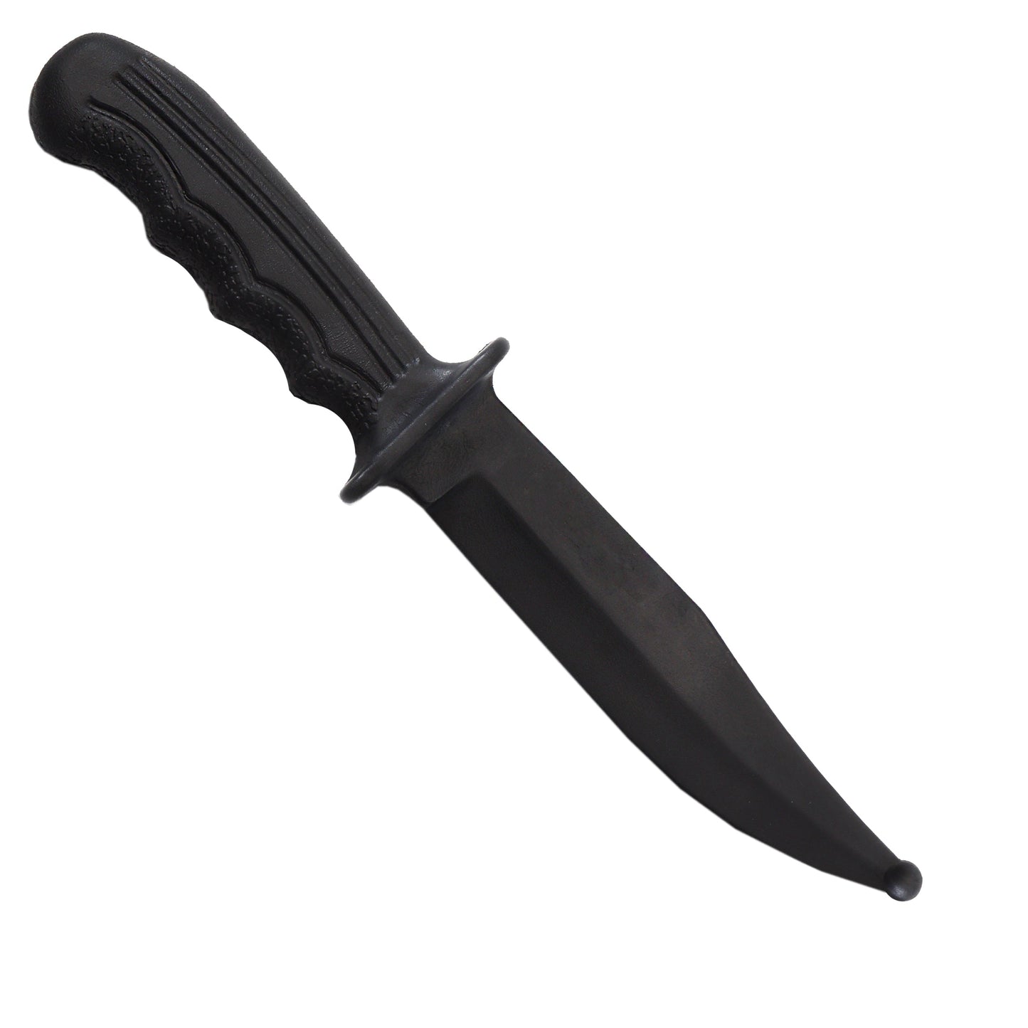 JAGUAR PRO GEAR - Flexible Hard Plastic Rubber Knife - Training Dummy Knife For Self Defence Training (Curved-Black)
