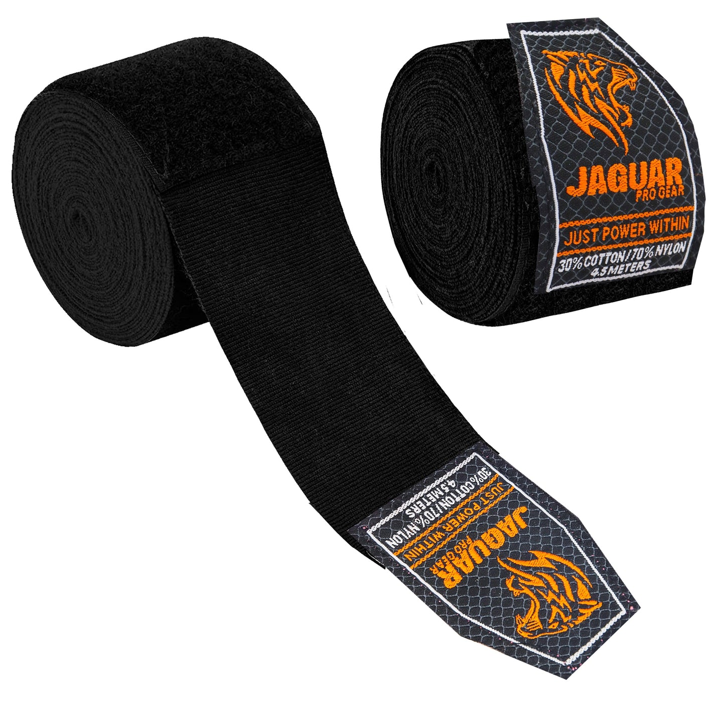 Jaguar Pro Gear - Pro Colored Hand Wraps 185 Inches Pure Cotton with Thumb Loop for Boxing MMA Muay Thai Inner Layer