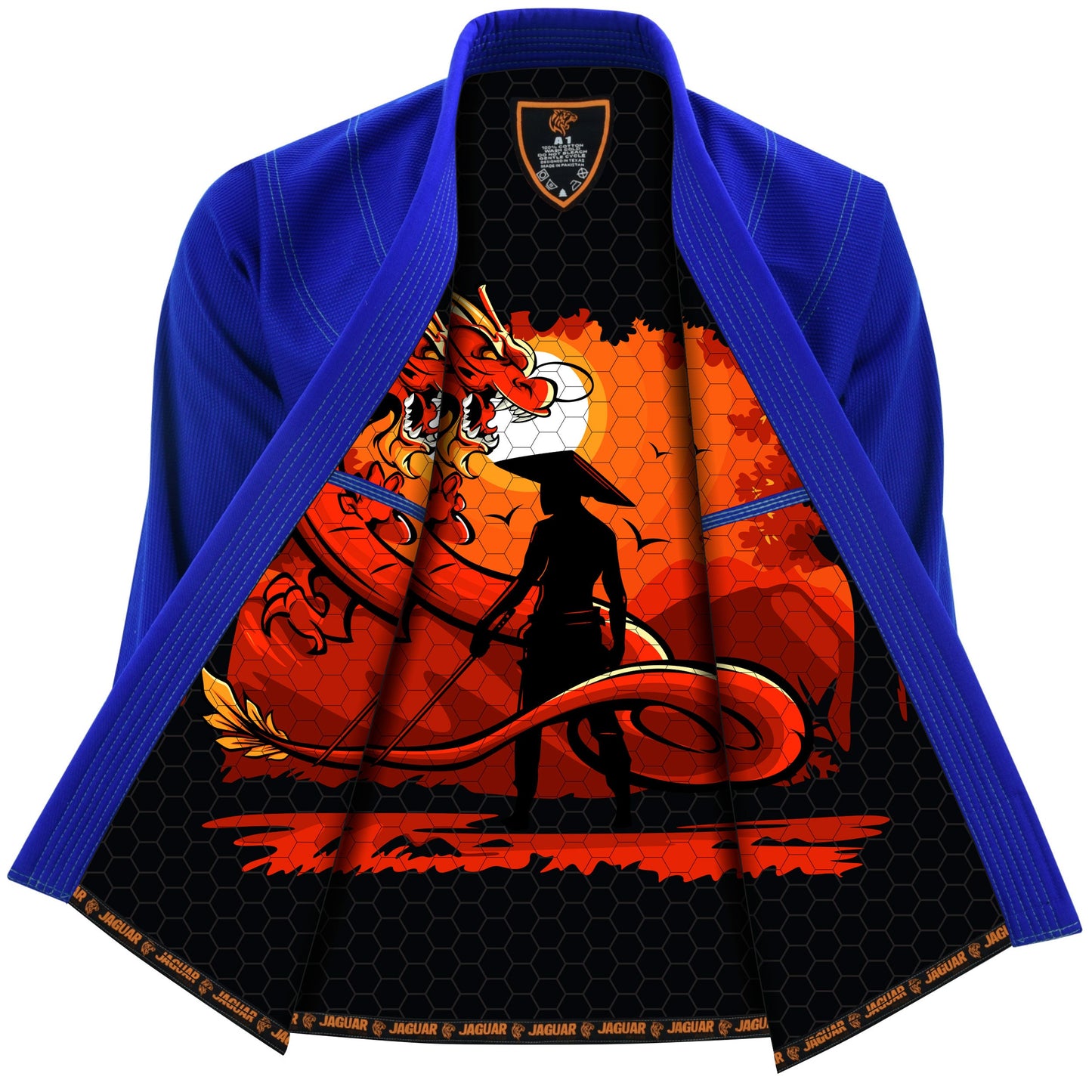 Jaguar Pro Gear – In-Ring Dragon Inner Sublimated - Pro Brazilian Jiu Jitsu BJJ Kimono Gi Uniform Unisex