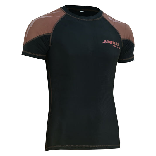 Jaguar Pro Gear - Elite MMA Ranked Rash Guard Sublimated Half Sleeves Inner Layer For Mixed Martial Arts