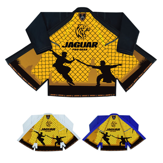 Jaguar Pro Gear – In-Ring Battle Inner Sublimated - Pro Brazilian Jiu Jitsu BJJ Kimono Gi Uniform Unisex Pure Cotton