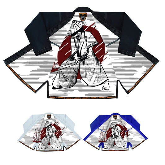Jaguar Pro Gear – Vintage Samurai katana Inner Sublimated - Pro Brazilian Jiu Jitsu BJJ Kimono Gi Uniform Unisex