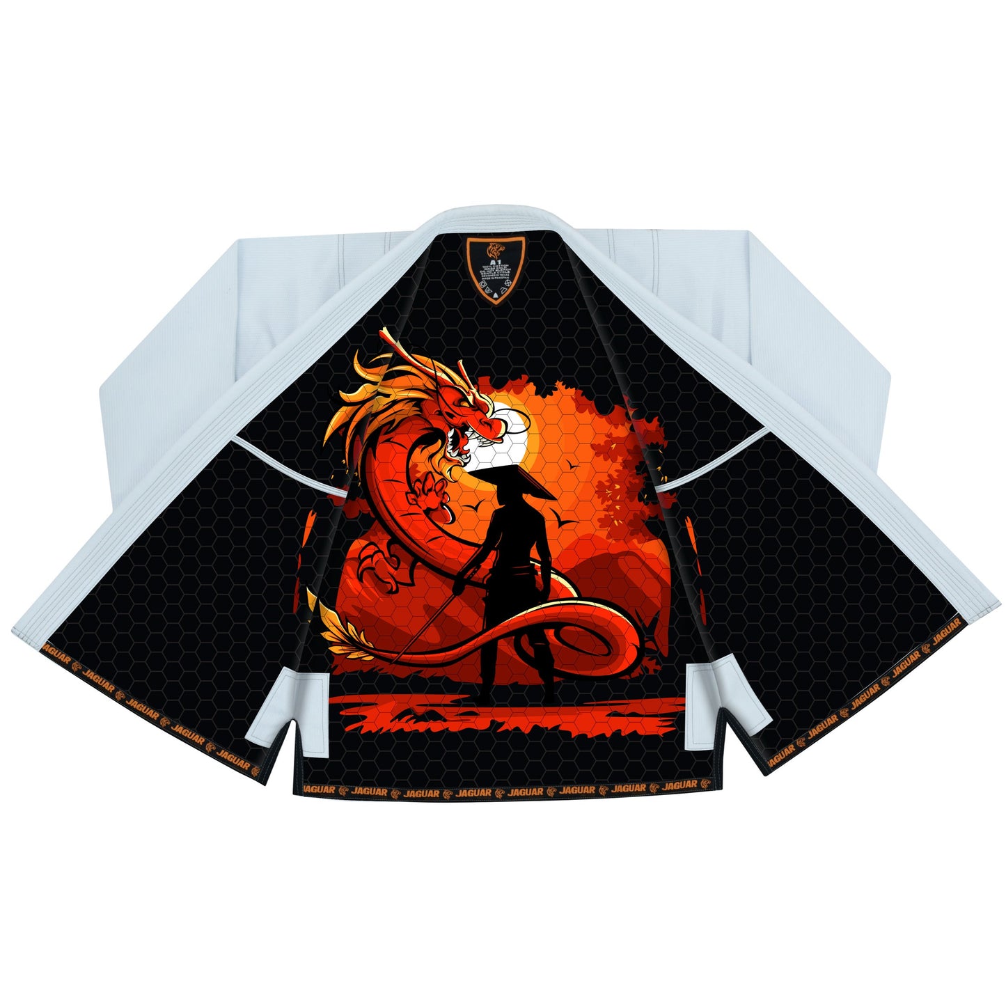 Jaguar Pro Gear – In-Ring Dragon Inner Sublimated - Pro Brazilian Jiu Jitsu BJJ Kimono Gi Uniform Unisex